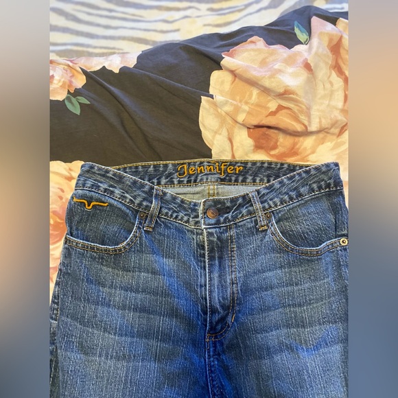 ❌SOLD❌ Kimes Ranch Jennifer Dark Wash High Waisted Flare Jeans - Picture 7 of 7